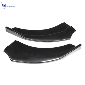Protector de labios de parachoques delantero para coche, separador de barbilla, Deflector de labios, aspecto de carbono para <span class=keywords><strong>Dodge</strong></span> para cargador SRT 2015-2019, 3 uds. - Product Image 4