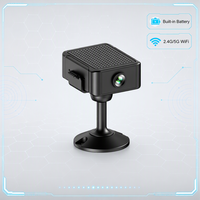 Mini caméra WIFI 2K HD avec vision nocturne, capteur CMOS, LED IR, détection de mouvement, caméra 1080P pour bébé, animal domestique, usage domestique