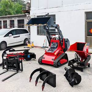 450 Mini Skid Steer <span class=keywords><strong>Loader</strong></span> Tipe Crawler Cina Berkualitas Tinggi untuk Dijual, Cocok untuk Membersihkan Salju - Product Image 5