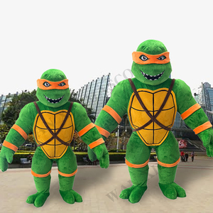 <span class=keywords><strong>Disfraz</strong></span> de Cosplay de Tortugas Ninja verdes de dibujos animados carnaval fiesta gigante espectáculo <span class=keywords><strong>disfraz</strong></span> mascota tortuga mascota adultos juguete de peluche - Product Image 3