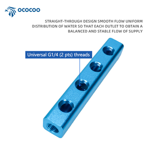 Ococoo A04 khí nén phụ kiện hợp kim nhôm nước nhà phân phối và chia ống xả không khí đa tạp cho các trường hợp máy tính - Product Image 4