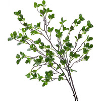 Tiges vertes artificielles, plantes, fausses feuilles, branches d'eucalyptus, brindilles, fougères, arbustes pour la décoration de la maison, des fêtes et des mariages