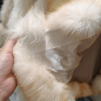 Gilet en fourrure épaisse et chaude pour l'hiver, col en V, décontracté, élégant, sans manches, en fourrure de renard naturelle pour femme