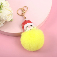 Porte-clés en peluche, cadeau de Noël, ornement de voiture minimaliste, boule suspendue de style nouveau, porte-clés Père Noël en fourrure
