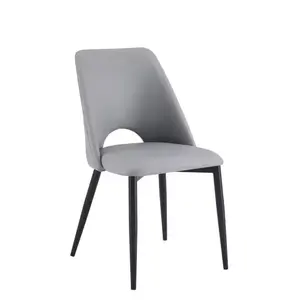 आधुनिक लक्जरी सिलास उच्च गुणवत्ता वाली फ्रेंच हाई एंड नप्पा सफेद चमड़े की हाई बैक डाइनिंग कुर्सियाँ