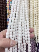Manik-manik Bunga Lei Hawaii Vintage 7*8mm, Manik-manik Spacer Bunga Ukiran Gading untuk Pembuatan Perhiasan DIY, Anting, Gelang, Kalung