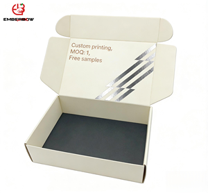 Caja de Envío de Cosméticos de Papel Kraft Reciclable Ecológica Personalizada EBB, Caja de Embalaje de Cartón Corrugado con Logotipo Impreso de Lujo - Product Image 1