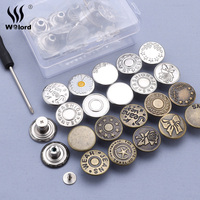 Boutons de jeans en alliage de zinc, vente directe d'usine, accessoires vestimentaires, taille personnalisée, boutons de rechange en métal pour jeans
