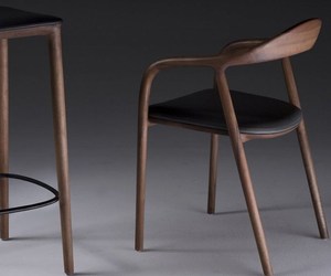 Sedia <span class=keywords><strong>da</strong></span> <span class=keywords><strong>Pranzo</strong></span> di Lusso Stile Nordico di Alta Qualità in Legno Massello con Struttura in Legno di Rovere e Seduta in Pelle per <span class=keywords><strong>Sala</strong></span> <span class=keywords><strong>da</strong></span> <span class=keywords><strong>Pranzo</strong></span> - Product Image 4