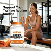 Capsules de créatine monohydrate, complément sportif pour la prise de masse musculaire, stimulant énergétique pour la salle de sport, soutien pour la musculation et la remise en forme