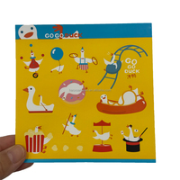 Étiquettes de dessins animés Haoxuan, autocollants en vinyle découpés à la forme, imperméables, pour produits pour enfants, cadeaux promotionnels et emballages