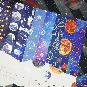 Ruban Washi ciel étoilé 2,5 m, design univers, autocollants décoratifs DIY pour loisirs créatifs et emballage cadeau - Product Image 2