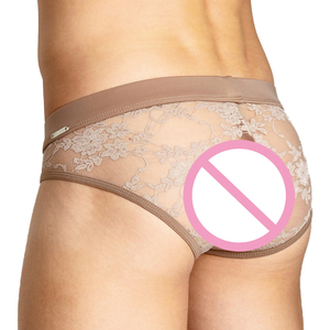 Sous-vêtements en dentelle pour hommes, Style Sexy, Design creux, sous-vêtements pour hommes, bas - Product Image 4