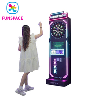 Machine de Fléchettes Électroniques d'Arcade, Équipement de Divertissement et de Loisirs à Monnayeur pour Aire de Jeux Intérieure