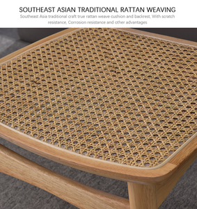 <span class=keywords><strong>Chaise</strong></span> de salle à manger en rotin et bois massif durable pour la maison – <span class=keywords><strong>Chaise</strong></span> en cannage pour salle à manger - Product Image 5