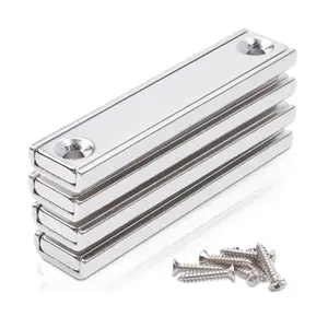 Strong Industrial Strength 110 lbs 60x13.5x5 Rare Earth Magnet Neodymium Rectangular Channel Magnets