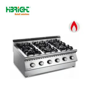 Máquina de cozinhar a gás com 6 queimadores série 700 equipamento personalizado com forno