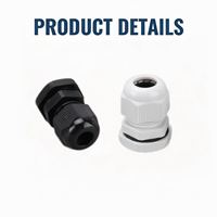 OUORO Série PG (3-32) – Presse-étoupes en nylon étanches IP68 en plastique PA noir/gris pour l'assurance qualité