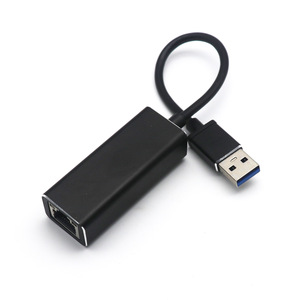 Adaptateur de port réseau RJ45 mâle-mâle en alliage d'aluminium USB 3.0 Gigabit avec voyant lumineux, haute vitesse, sans pilote, pour moniteur - Product Image 3