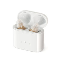 Aides auditives LingDong Mini CIC rechargeables avec batterie Li-on, réduction intelligente du bruit, invisibles, intra-auriculaires, kit d'accessoires pour personnes âgées