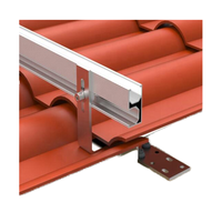 Rail solaire en aluminium pour système de montage sur toit, support de panneau solaire photovoltaïque
