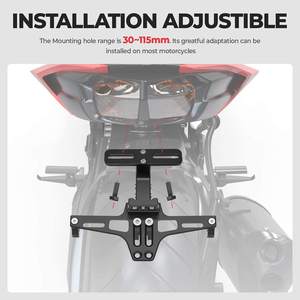 Kit Universal Eliminador de Guardabarros de Motocicleta con Soporte de Matrícula y Soporte para Placa de Matrícula - Product Image 4