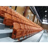 Sièges de stade inclinables avec porte-gobelets personnalisés, chaises pliantes en plastique