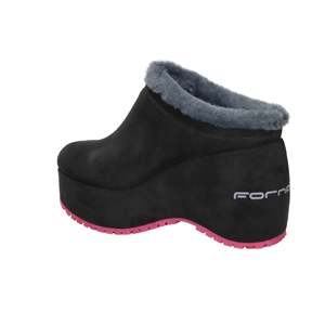 Zoccoli con zeppa neri da donna Fornarina Bubble Sabot con fodera in pelliccia sintetica per l'inverno - Product Image 3