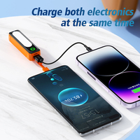 Nouvelle batterie externe ultra-mince portable 2025, 5000 mAh, charge rapide PD, câble USB/Type-C, écran LED, support, certifiée CE, garantie 12 mois