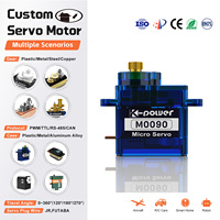 M0090 Servomoteur RC Super Micro pour Hobby et Bricolage, 180-240 Degrés, Engrenage Métallique, 9g, pour Kit de Pièces de Drone à Aile Fixe