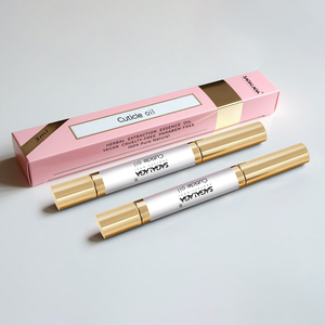 Bolígrafo de aceite para cutículas con logotipo personalizado, aceites de jojoba 100% orgánicos, hidrata las uñas agrietadas, tubo dorado de 3ML, aceite de cutículas Natural para uñas - Product Image 3