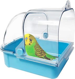 Bañera Colgante de Plástico para Pájaros, Piscina para Pájaros, Bañera para Loros, Piscina para Pájaros Montada en Jaula - Product Image 1