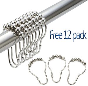 Nouvelle vie extensible sans perceuse installer 304 accessoires de tringle à rideau de douche en forme de L en acier inoxydable 32-43 "X 32-43" pour salle de bain - Product Image 3