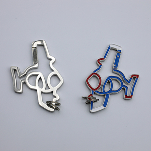 High Quality Customized Zinc Alloy Soft Enamel Epoxy Airplane Shape Carabiner <b>Custom</b> Carabiner with <b>Key</b> <b>Rings</b> - Product Image 3