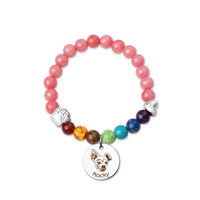 Bracelets de yoga en acier inoxydable plaqué or 18 carats pour femmes et hommes