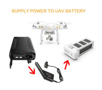Batterie externe portable grande capacité 720000 mAh 12V 21V DC avec sortie allume-cigare pour ordinateur portable et lampe torche d'urgence avec avertissement.