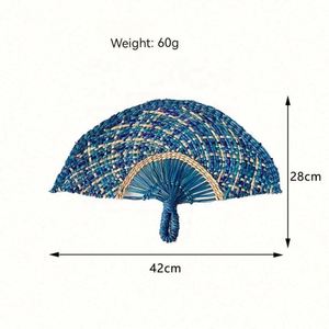 พัดสานจากฟางธรรมชาติ ลดราคาพิเศษ ใช้ตกแต่งผนังห้องนั่งเล่น ระเบียงบ้าน หรือแขวนประดับ - Product Image 2