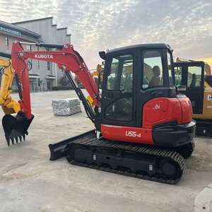 Mini-excavatrice sur chenilles Kubota U55 d'occasion, 5,5 tonnes, d'origine japonaise, excellente performance, petite excavatrice Kubota U55 avec CE/EPA - Product Image 3