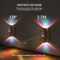 Veilleuse Murale LED Intelligente Moderne Rechargeable USB, Lampe Murale Néon RGB Sans Fil Magnétique à Détecteur de Mouvement pour Chambre et Chevet