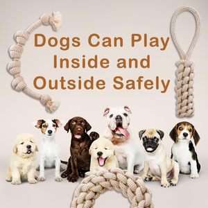 Jouets pour chiens en corde tressée écologiques de luxe, balle en corde à mâcher, jouet pour nettoyer les dents, coton, couleur personnalisée, 9 pièces - Product Image 6