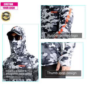 Envío Rápido, Sudadera con Capucha Integrada y Máscara Facial para Mujer y Jóvenes, con Lazos para los Pulgares, Transpirable, Camiseta de Pesca - Product Image 3