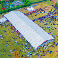 Tente de réception de 30 m pour mariages, événements sportifs, expositions, restauration, en PVC, capacité de 500 personnes, pour événements temporaires en plein air, toutes saisons