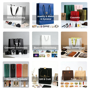 Bolsa de Cartón de Lujo Reutilizable Ecológica Personalizada con Logotipo Impreso para Venta al por Mayor de Ropa, Zapatos, Vestidos, Joyas y Regalos - Product Image 4