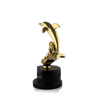 Grandes Statues de dauphins, trophée de remise de prix, articles de souvenirs artisanaux en métal, décoration de cadeau, offre spéciale