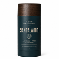 Déodorant sans aluminium pour homme, parfum bois de santal, soin quotidien des aisselles, rafraîchissant, faible MOQ, étiquette personnalisée, approvisionnement direct, OEM