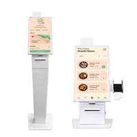 Máquina de Autoservicio con Pantalla Táctil Capacitiva GD215H2 de 21.5 Pulgadas, Kiosco de Autopago con Impresora Térmica para Cafeterías y Tiendas Minoristas