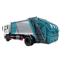 Camion à ordures compacteur à chargement arrière Dongfeng Kinland 14CBM, camion de collecte des déchets solides municipaux