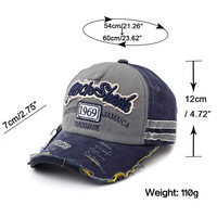 Gorra de Béisbol Vintage de Moda para Hombre, Estilo Hip Hop, Bordado con Logotipo, al por Mayor, Gorra de Papá, Lisa, Azul Marino, para Primavera y Verano