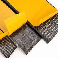 Ruban adhésif en mousse de caoutchouc EPDM auto-adhésif, imperméable, isolant, pour le remplissage des espaces entre les portes et les fenêtres, insonorisant et amortissant