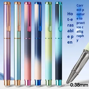 Bolígrafo de Metal Térmico Borrable al por Mayor, Color Morandi, Cartucho de Tinta Recargable para Estudiantes de Tercer Grado de Primaria - Product Image 3